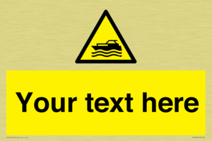 Custom Warning motorised watercraft